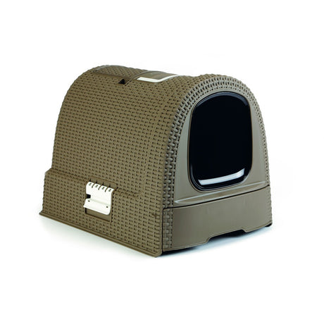 Curver Petlife Katzentoilette Style in Rattan Optik