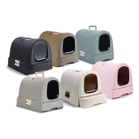 Curver Petlife Katzentoilette Style in Rattan Optik
