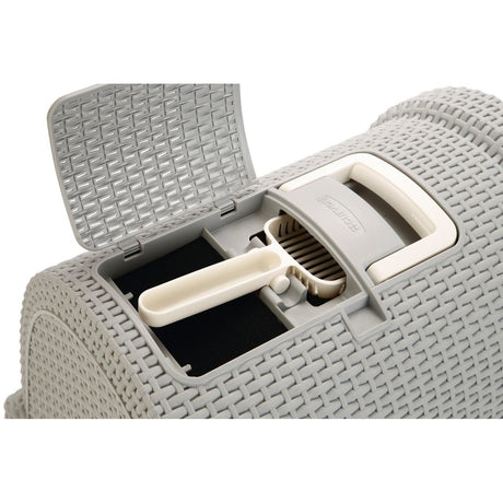 Curver Petlife Katzentoilette Style in Rattan Optik