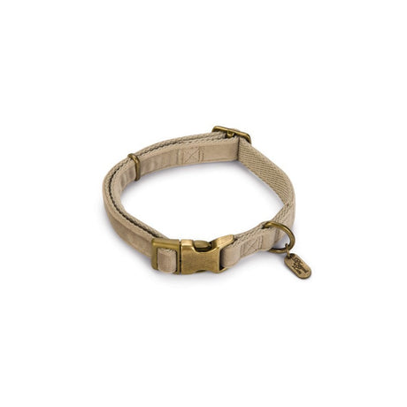 Designed by Lotte Hundehalsband Velura – grau  - 20 mm, L: 35 - 50 cm
