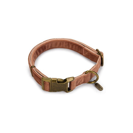 Designed by Lotte Hundehalsband Velura – pink  - 25 mm, L: 48 - 70 cm