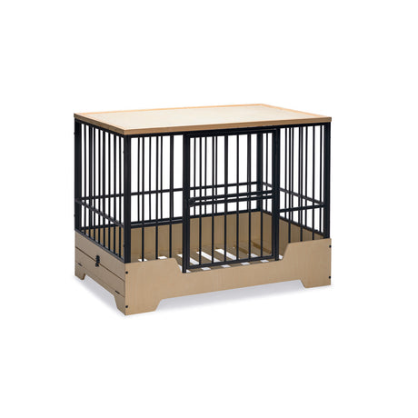 Hundekäfig mit Holzkiste, Bench Quirine