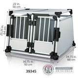 Trixie Doppel Transportbox Alubox Autobox für 2 Hunde