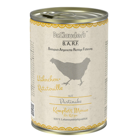 Barf Cat Komplettmenü Hähnchen-Ratatouille – 6 x 400 g