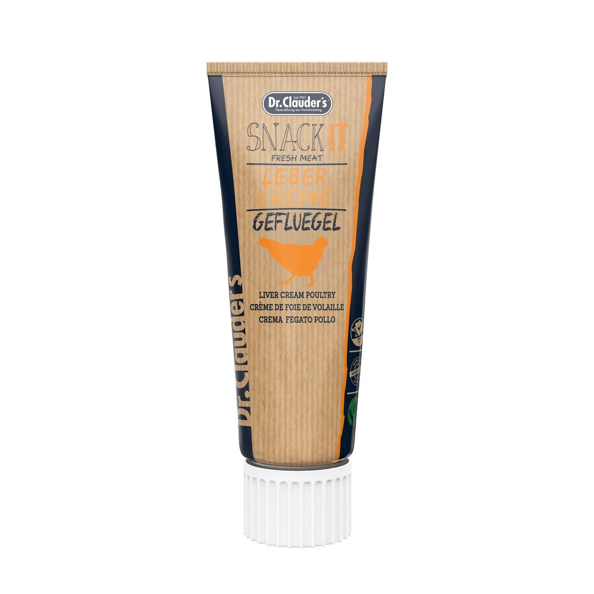 Dr. Clauders Cat Snack IT Freshcreme – Geflügellebercreme Fresh Meat 75g