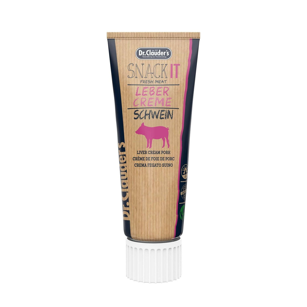 Dr. Clauders Cat Snack IT Freshcreme – Schweinelebercreme Fresh Meat 75g