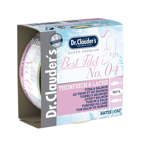 Katzenfutter Best Filet – No4: 24 x 70 g, Thunfisch und Lachs