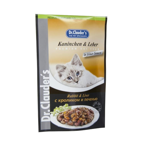 Premium Katzenfutter im Frischebeutel – Kaninchen & Leber in Soße, 20 x 100g