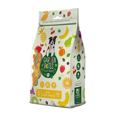 Garden Bites Fruity Dental Swirls – 230 g - 30 Stück à 13 cm