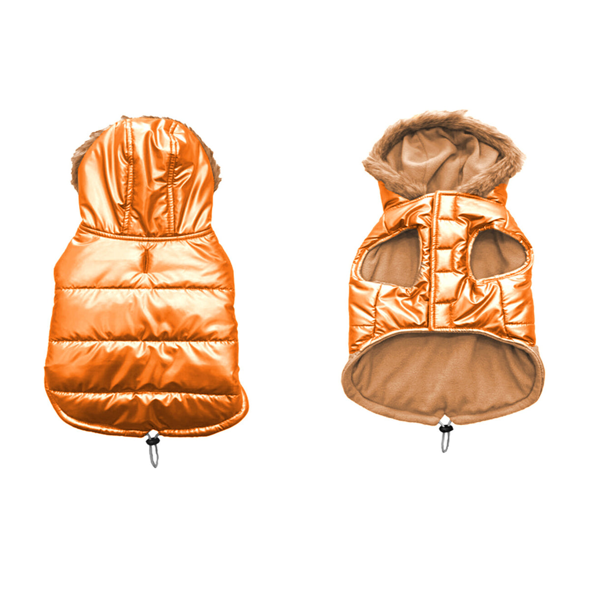 Wintermantel für Hunde Puffer Orange