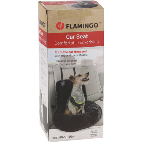Flamingo Autositz Krems Schwarz – 60 x 50 x 20 cm
