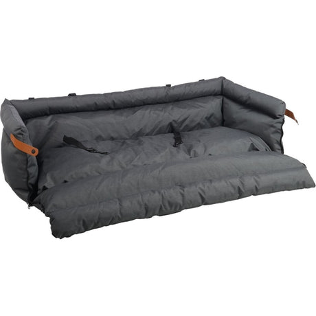 Flamingo Hunde Rückbank Autositz Travis in dunkelgrau – 116 x 60 x 39 cm