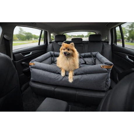 Flamingo Hunde Rückbank Autositz Travis in dunkelgrau – 116 x 60 x 39 cm