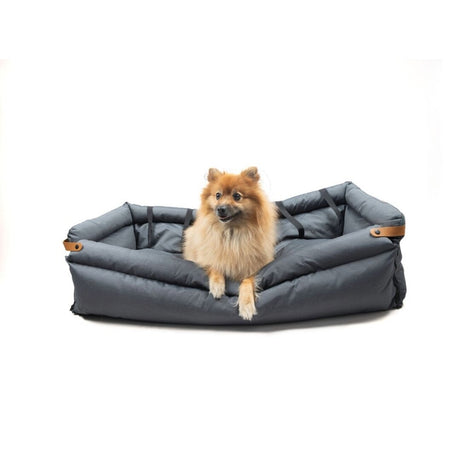 Flamingo Hunde Rückbank Autositz Travis in dunkelgrau – 116 x 60 x 39 cm