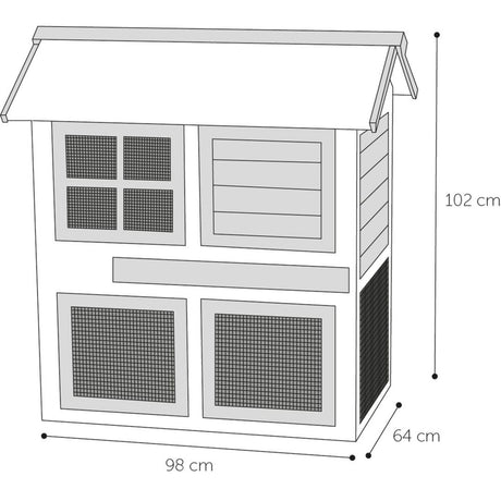 Kaninchenstall Snug Urban Braun