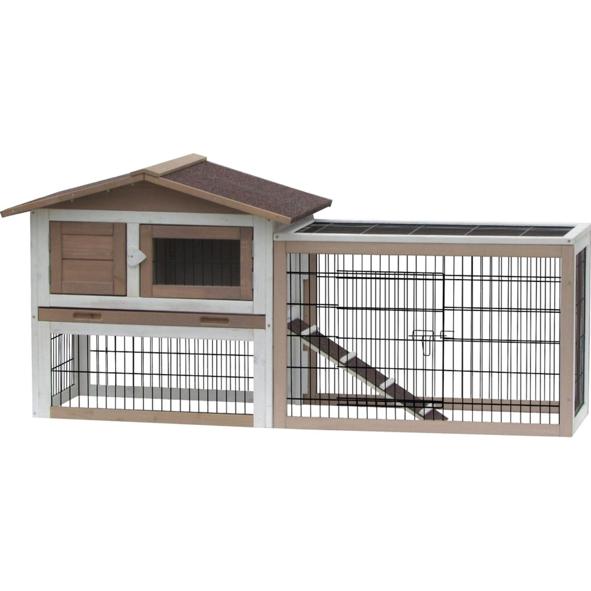 Kaninchenstall Sunshine Urban - Dein Kaninchen-Paradies! – 155 x 53 x 70 cm