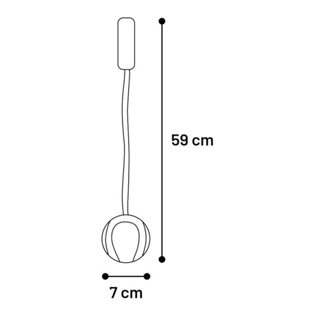 Juru Zerrseil mit Ball – Robustes Hundespielzeug für Outdoor-Spaß – 59 x 7 x 7 cm