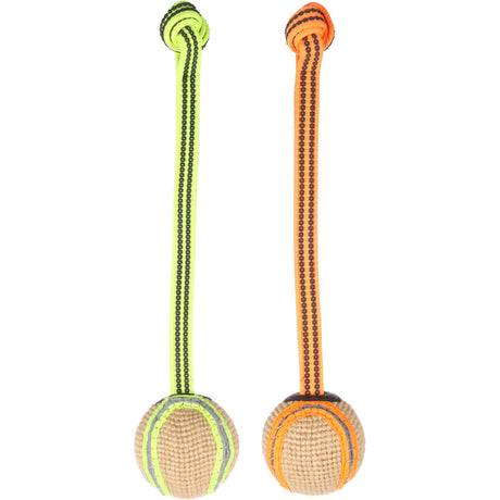 Juru Zerrseil mit Ball – Robustes Hundespielzeug für Spiel & Spaß – 33 x 7 x 7 cm