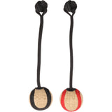 Juru Zerrseil mit Ball - Robustes Hundespielzeug für Zerr- & Apportierspiele – 33 x 7 x 7 cm