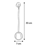 Juru Zerrseil mit Ball - Robustes Hundespielzeug für Zerr- & Apportierspiele – 33 x 7 x 7 cm