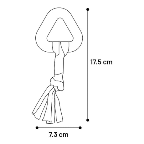 Bunty Dreieck – Welpenspielzeug für Kau- & Spielspaß – 17,5 x 7,3 x 2 cm