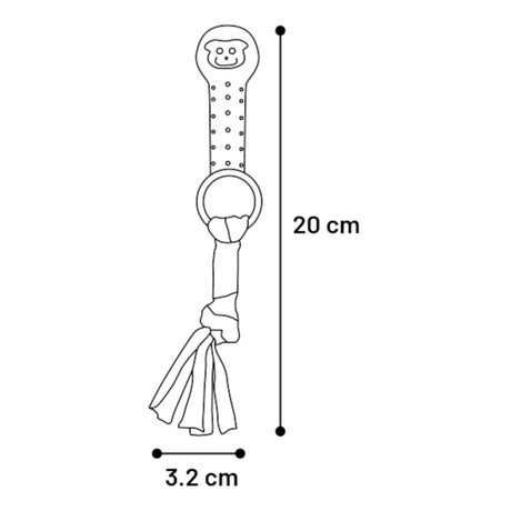 Bunty Knochen – Spielzeug für Welpen – 20 x 3,2 x 3,2 cm