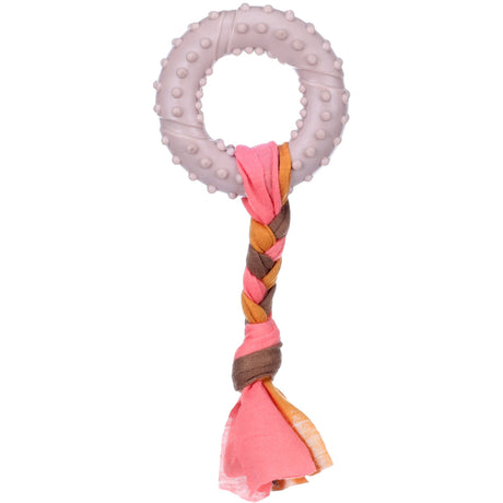 Flamingo Bunty Ring - Spielzeug für Welpen – 17 x 7,3 x 2,1 cm