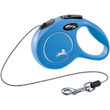 flexi NEW CLASSIC Seil Rollleine – Mini: 3m, bis zu 8kg, blau