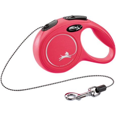 flexi NEW CLASSIC Seil Rollleine – Mini: 3m, bis zu 8kg, rot