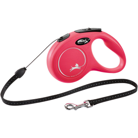 flexi NEW CLASSIC Seil Rollleine – S: 5m, bis zu 12kg, rot