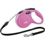 flexi NEW CLASSIC Seil Rollleine – M: 5m, bis zu 20kg, pink