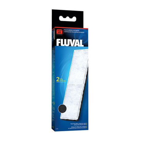 Fluval Filtermedien für U-Serien – Poly-Aktivkohle Filtereinsatz für U3  (6,0 x 17,5 x 1,0 cm)