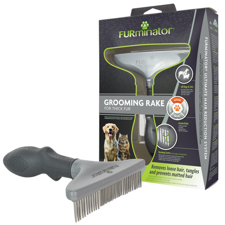 FURminator Harkenkamm für Katzen und Hunde – Harkenkamm