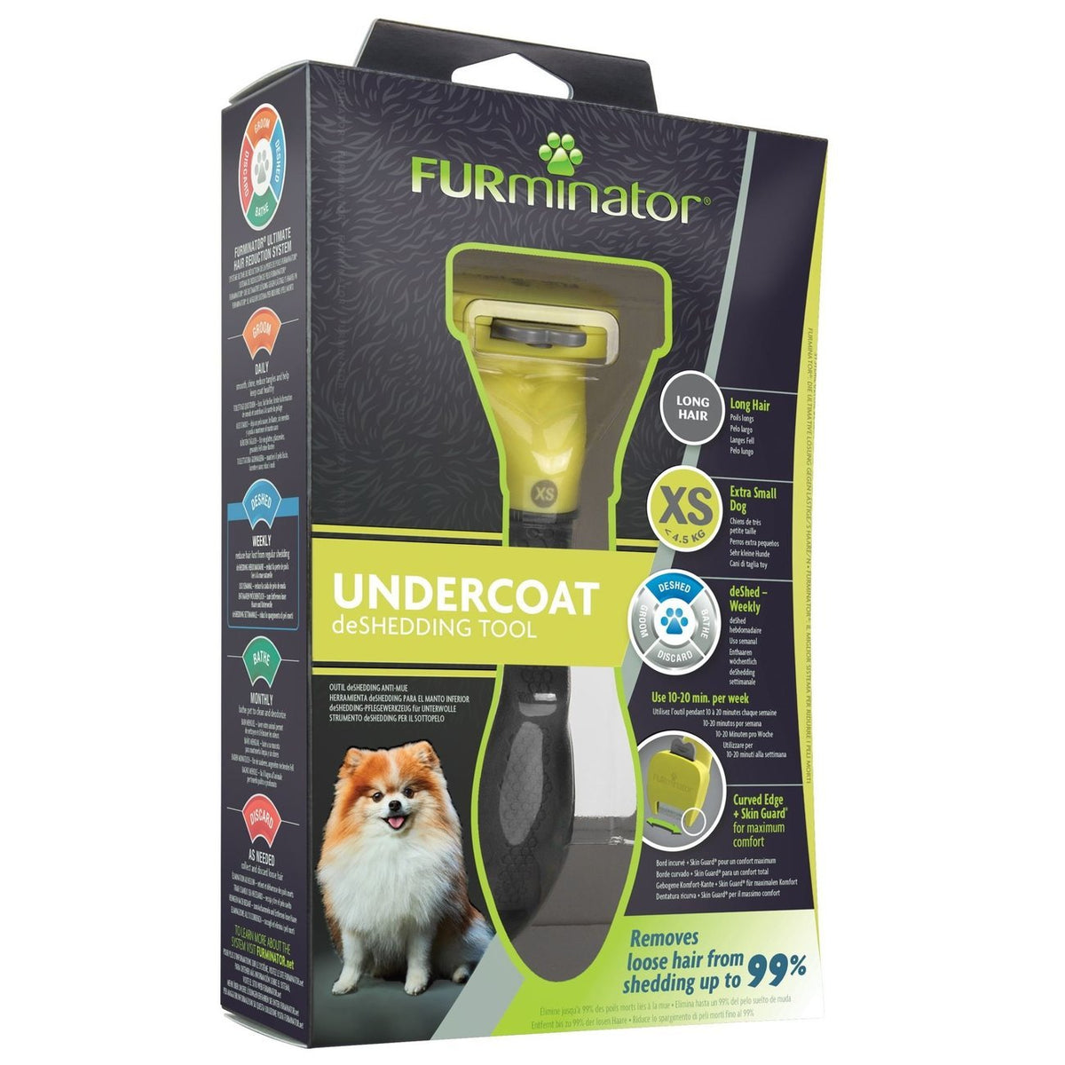 FURminator Hund Unterwolle Langhaar