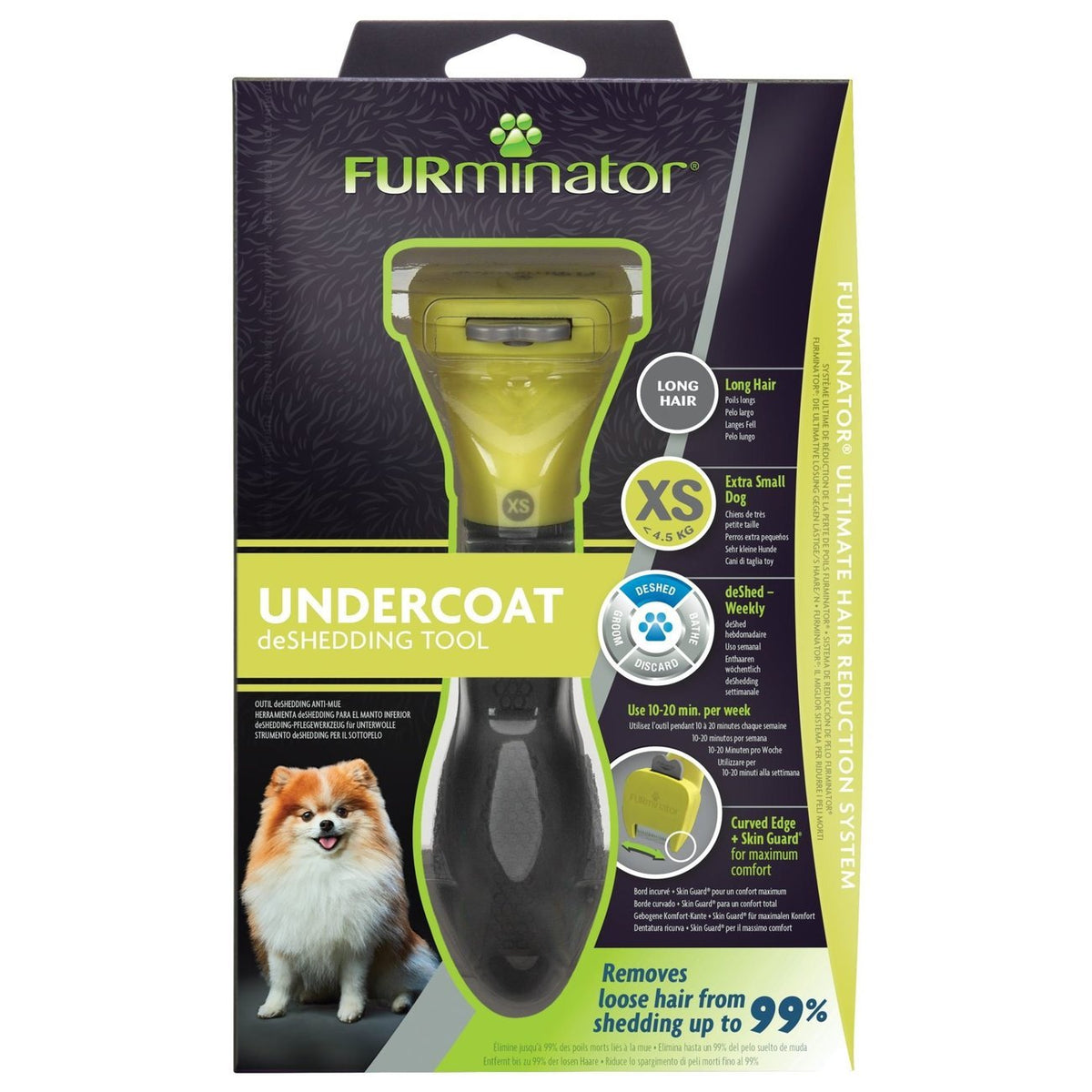 FURminator Hund Unterwolle Langhaar