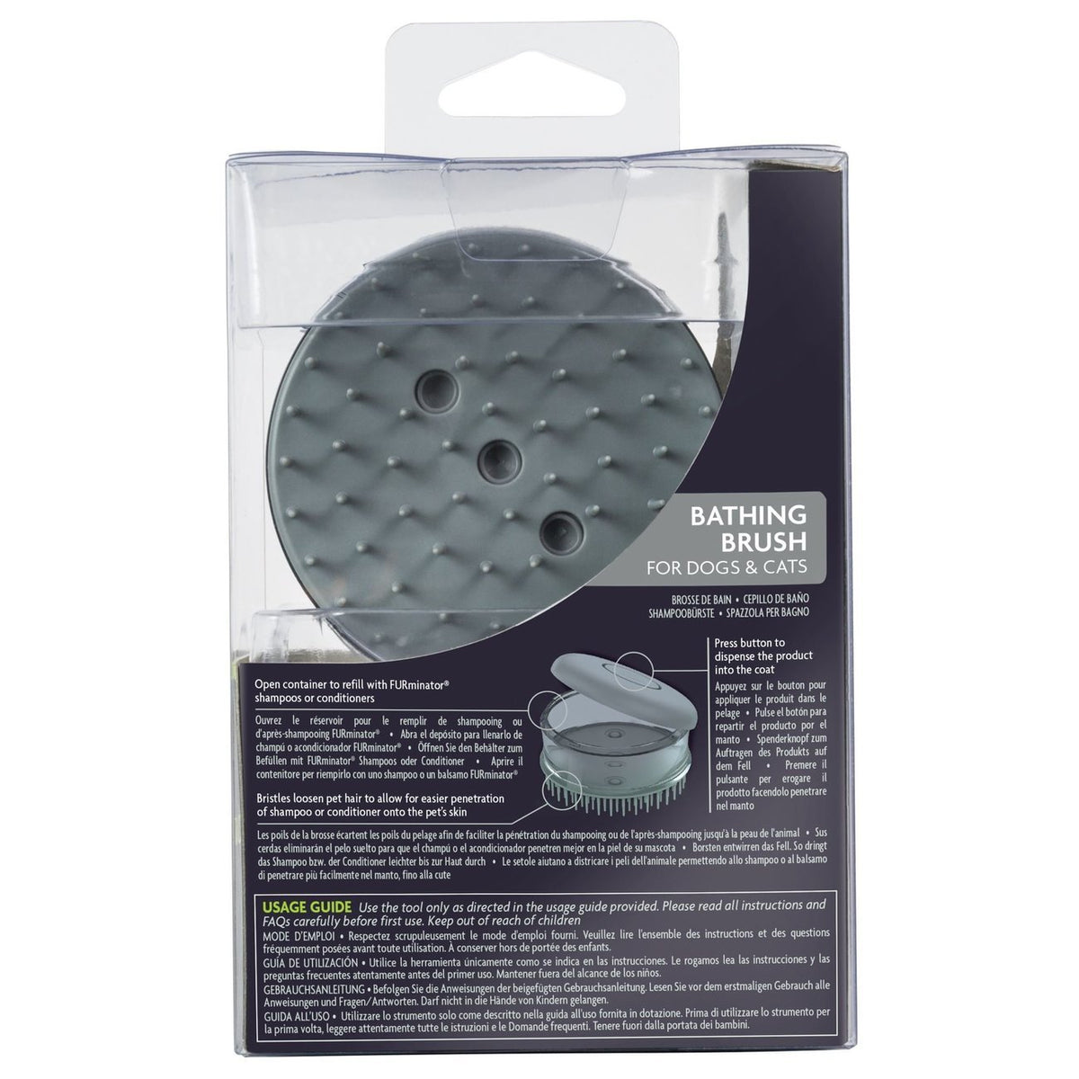 FURminator® Shampoobürste für Hunde und Katzen