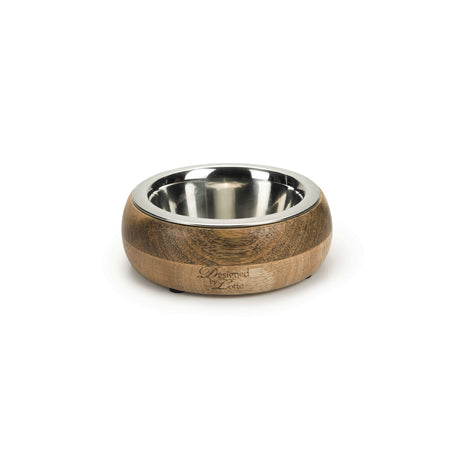 Futternapf MANDIRA aus Holz – ø 13,5 cm, 350 ml
