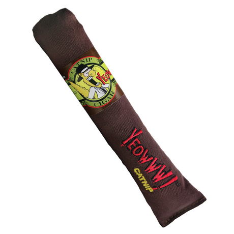 Catnip Cigar – Premium Katzenspielzeug mit 100% Bio-Katzenminze – braun