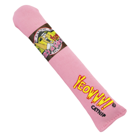 Catnip Cigar – Premium Katzenspielzeug mit 100% Bio-Katzenminze – rosa