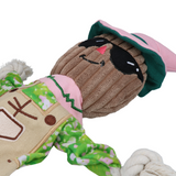 Garden Paws Scarecrow Scary Harry Hundespielzeug mit innenliegenden Seil – M: 19.40 x 47.60 x 10.40 cm