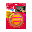 KONG Bunji High-Viz Ball - Der leuchtende Spaß für deinen Hund! – Ø 8 cm
