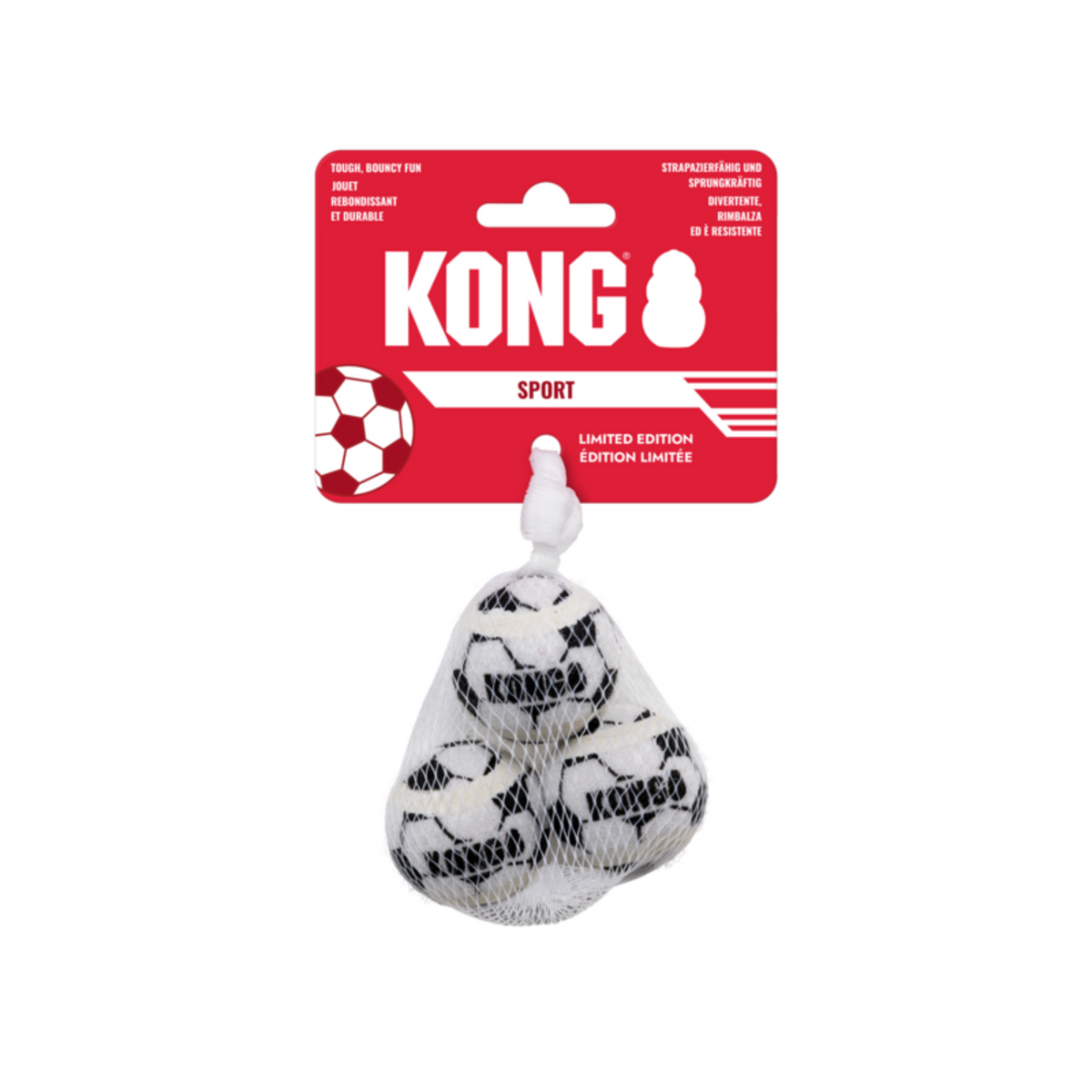 KONG Sport Fußball-Set: Spielspaß für deinen Hund – jetzt bei tiierisch.de! – XS 4,5 cm, 3 Stück