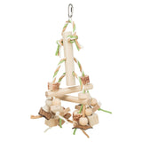 Holzspielzeug für Vögel bunt
