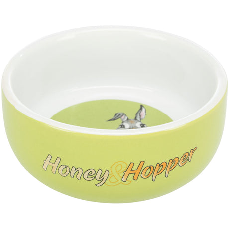Honey &  Hopper Keramiknapf für Kleintiere – 250 ml, ø 11 cm, zufällige Farbe
