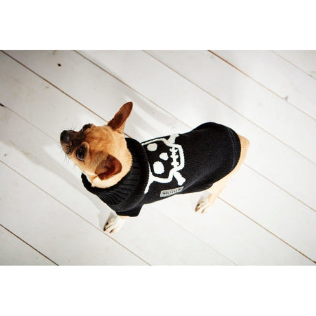 Hunde Strickpullover Totenkopf
