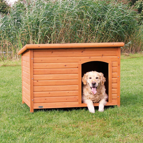 Trixie Hundehütte Natura mit Flachdach