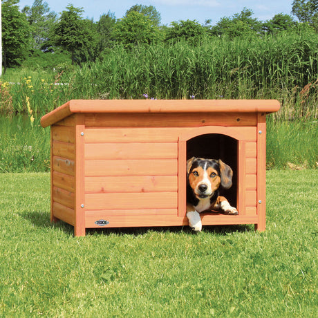 Trixie Hundehütte Natura mit Flachdach