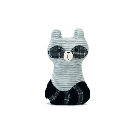 Hundespielzeug Plüsch Textil – Waschbär 25,5 cm, grau