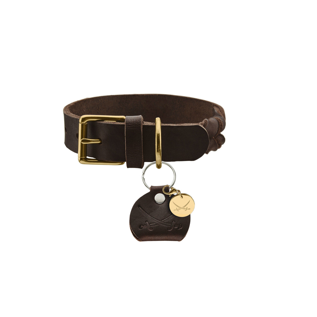 Hunter Leder Halsband Sansibar Solid