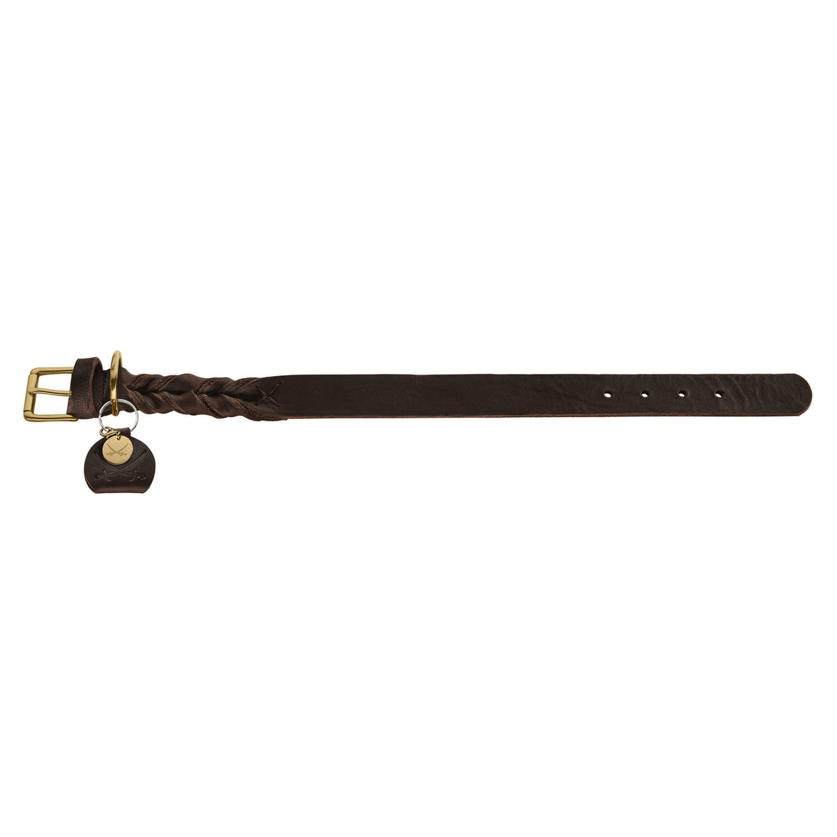 Hunter Leder Halsband Sansibar Solid